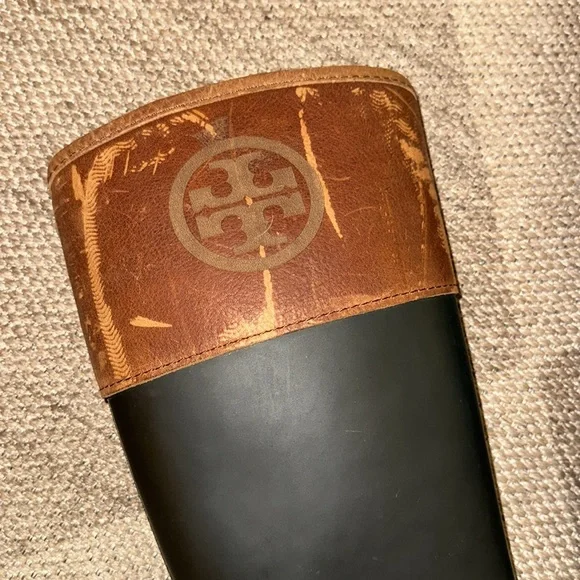 Tory Burch leather trim rain boots - Picture 4 of 5